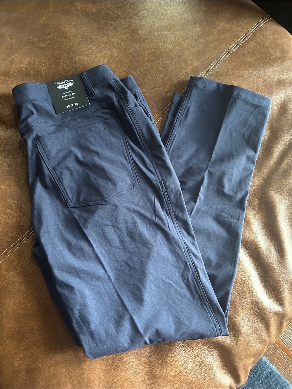 Men's Straight Down Hero Navy Streth golf pants